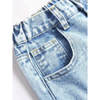 Cherry Bow Wide-Leg Jeans