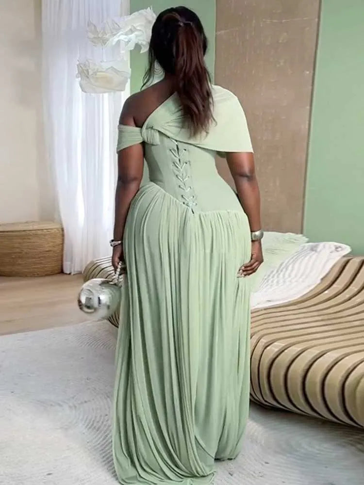 Isla Pleated Maxi Dress