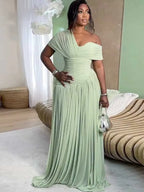 Isla Pleated Maxi Dress