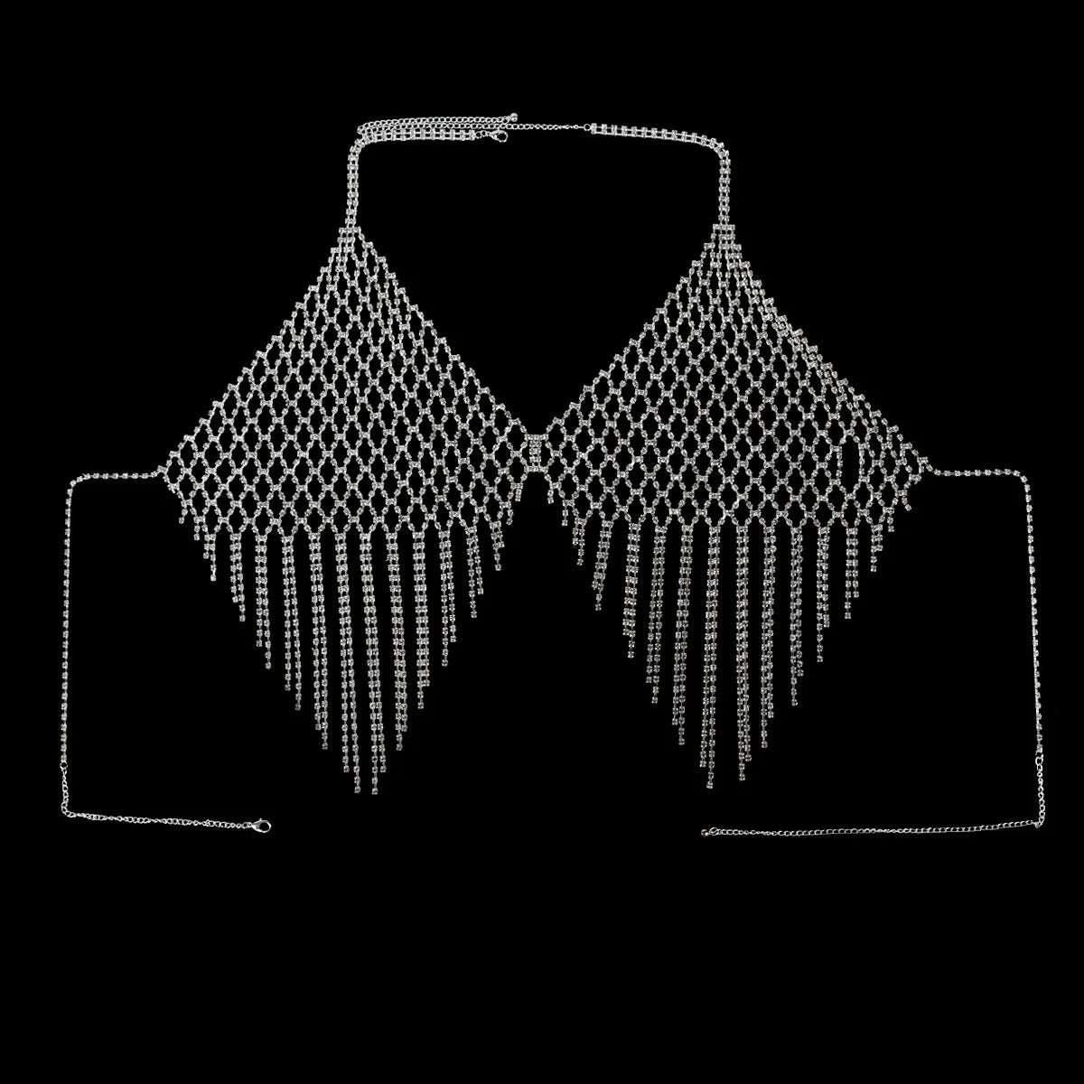 Sparkling Tassel Chest Jewelry