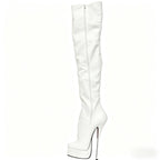 Obsidian 21cm Stiletto Thigh High Boots