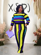Curves in Charge 2-Piece Pants & Blouse Set