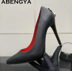 Hot Sale Pointy Toe Knee High Boots Women Patent Leather Metal Stiletto Thin Heels Chelsea Boots Winter Fashion Week Long Boots