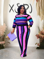 Curves in Charge 2-Piece Pants & Blouse Set