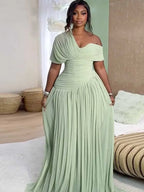 Isla Pleated Maxi Dress