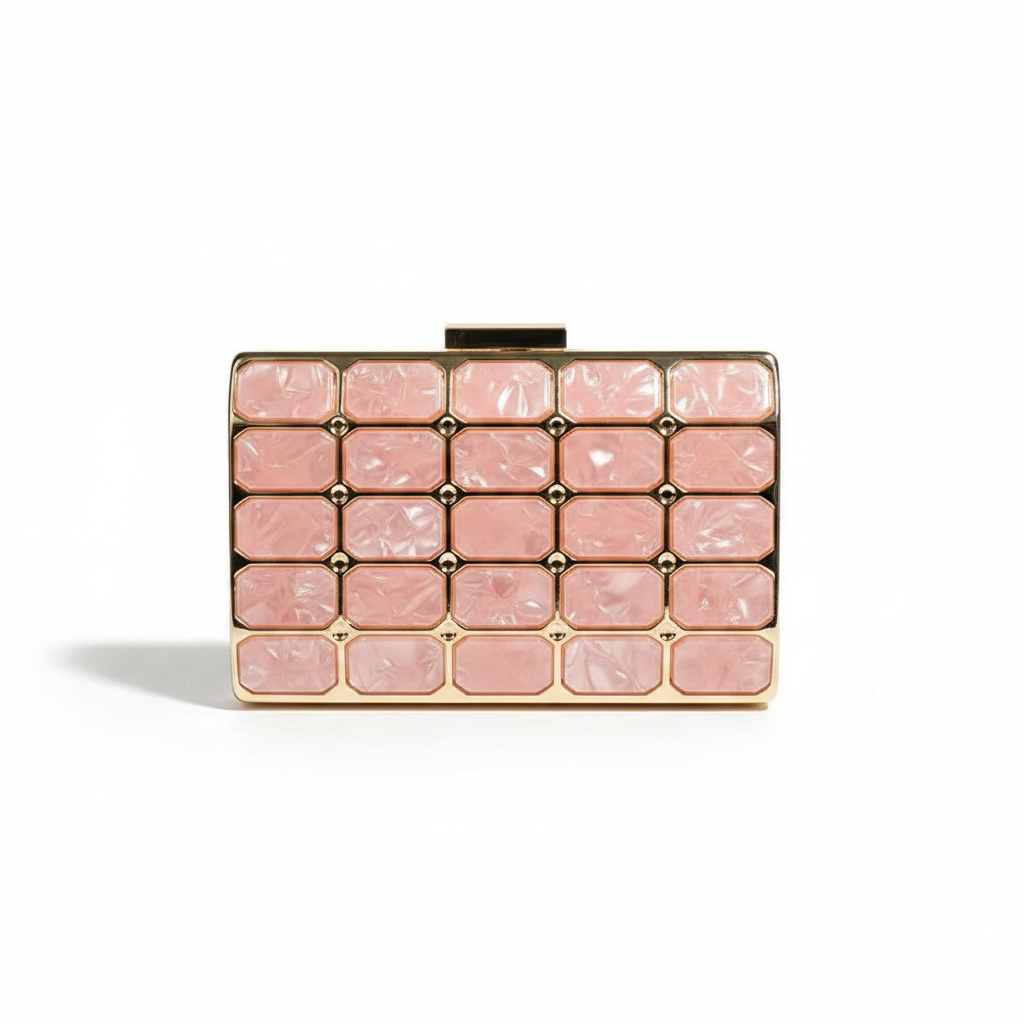 Acrylic Clutch – Blush Pink