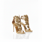 Aurelius Leaf Heel Sandals – 3/4 Angle
