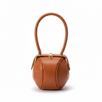 Barrel Bowler Mini Handbag - Brown