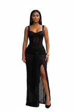 Black Lace Dress - Front
