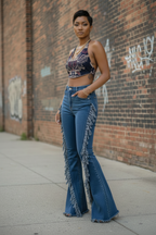 Blue Jeans Three Quarter