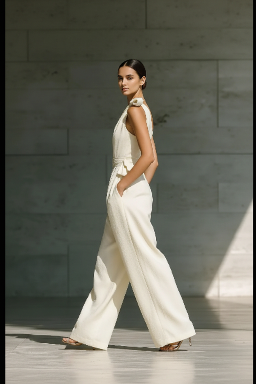 Copacabana Jumpsuit - Cream OTS