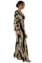 Fauna Print Jumpsuit - Full Length Side