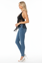Flirty Lace Top - Black Side No Purse