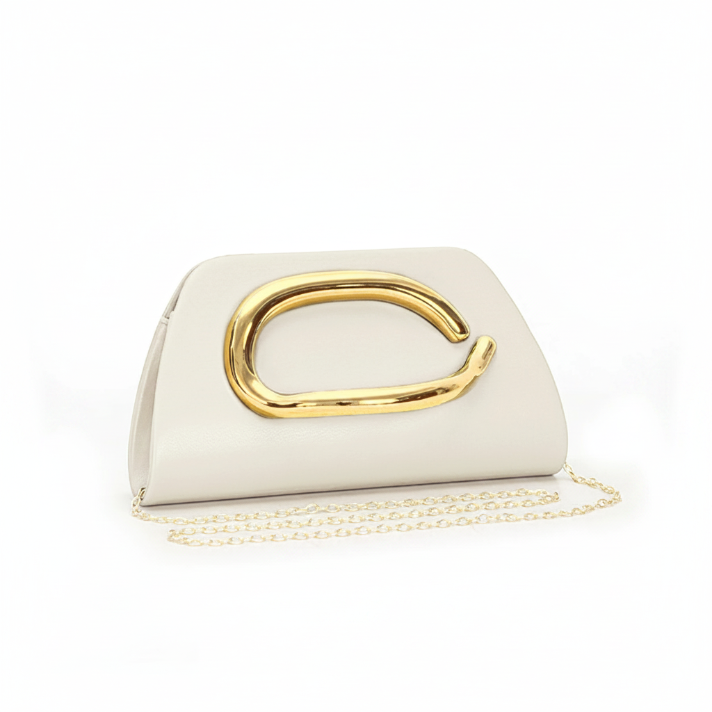 The Arc Clutch in White
