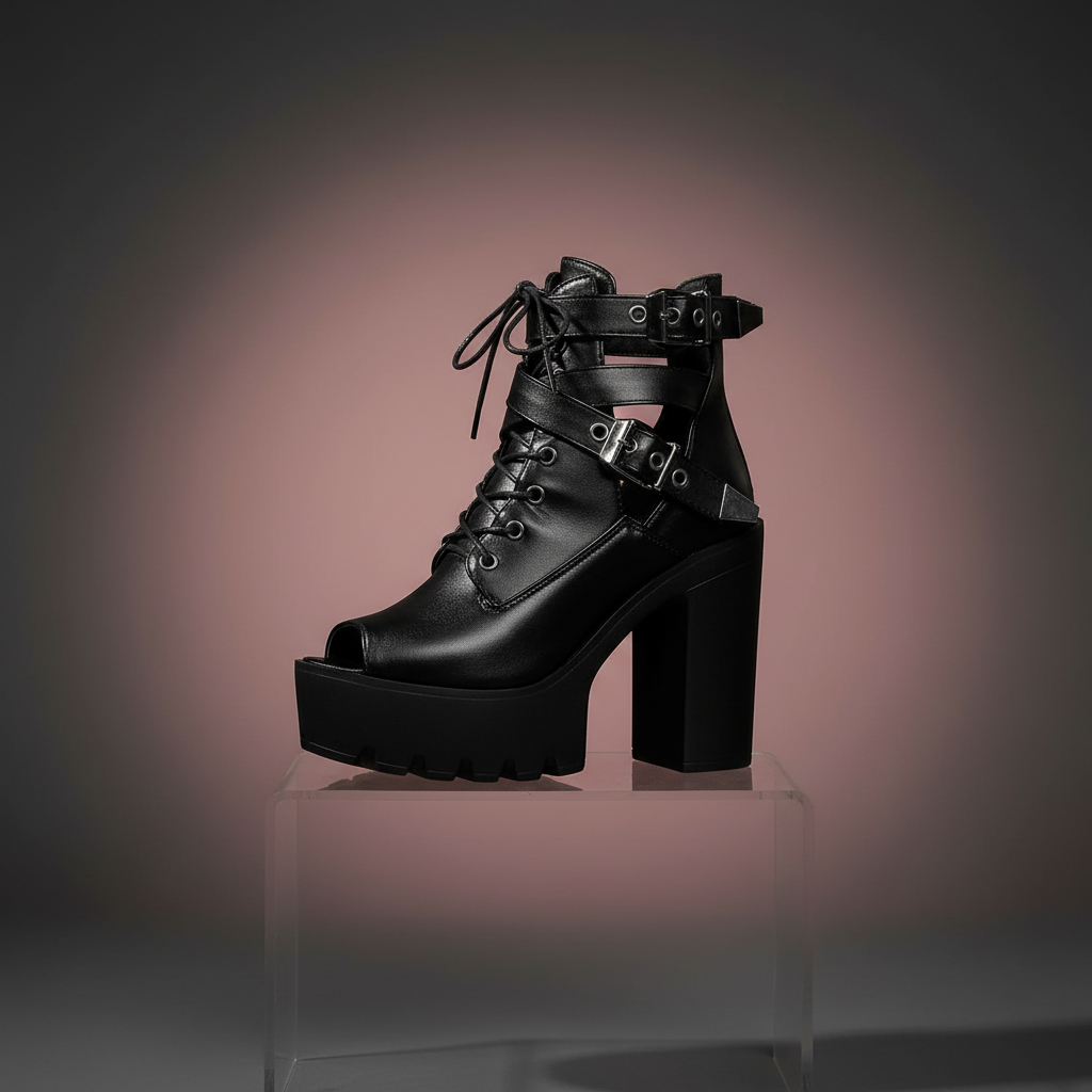 Lace Up Block Heels - Concept A