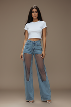 Naked Jean Front Greige