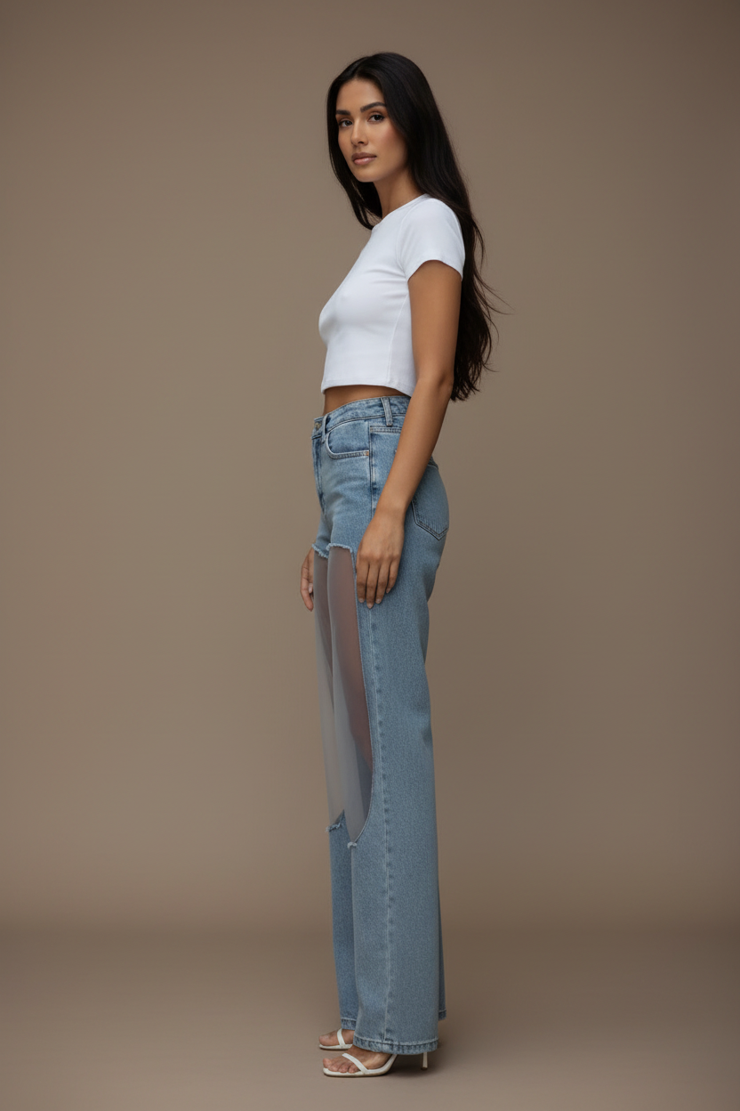 Naked Jean Side Greige