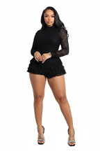 Queen Romper Black Front