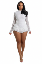 Queen Romper White Front