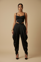 Soho Wide Pant - Black Front