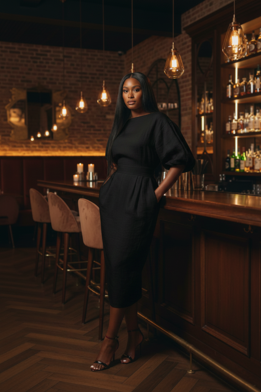 The Amara Dress - Black