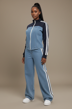 Track Set Navy 3/4