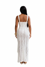 White Lace Dress - Back