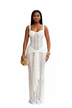 White Lace Dress - Front
