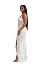 White Lace Dress - Side